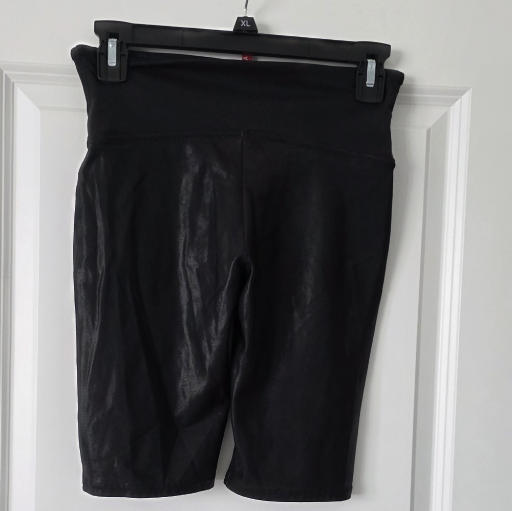 Spanx women's black biker shorts
